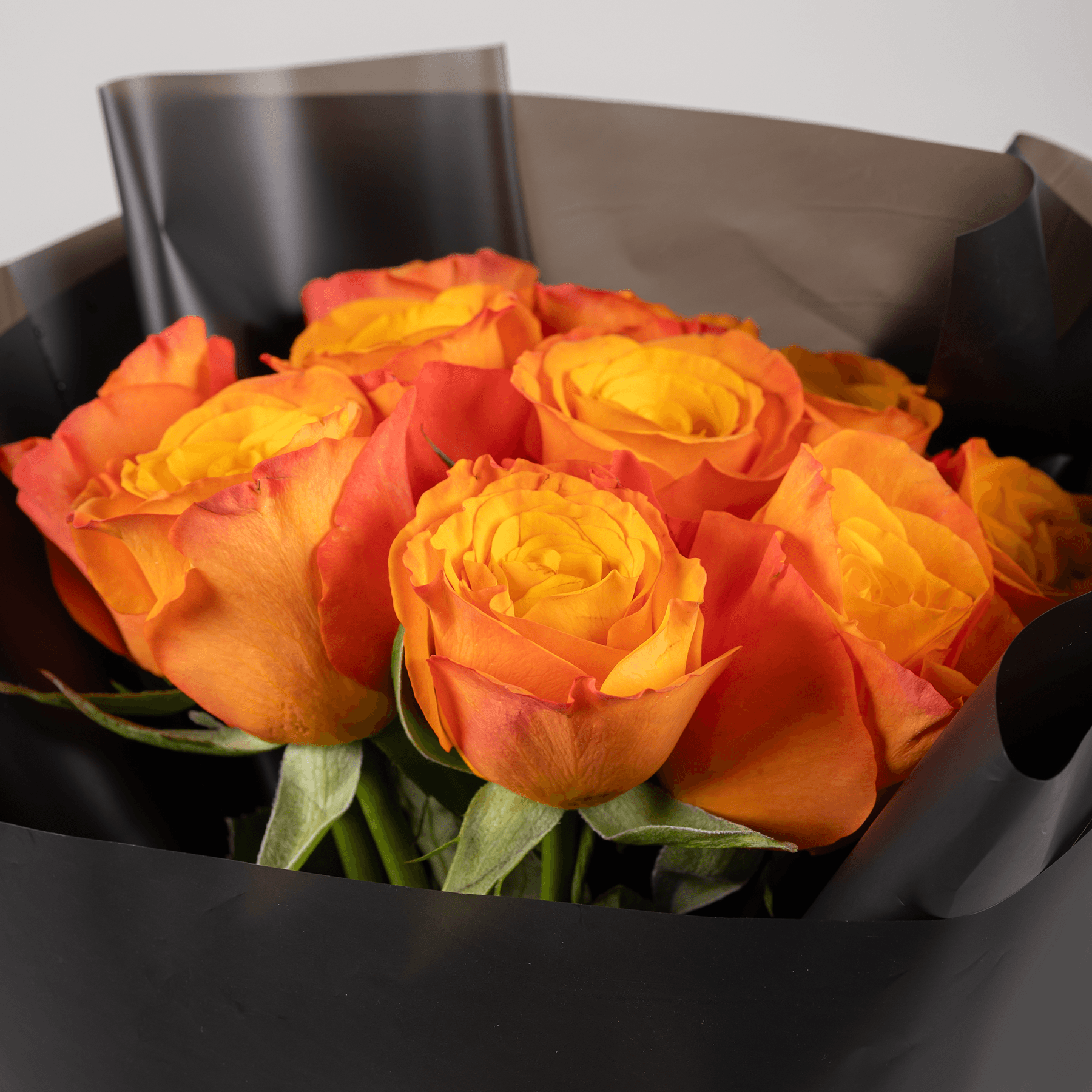 10 Orange Roses Bouquet