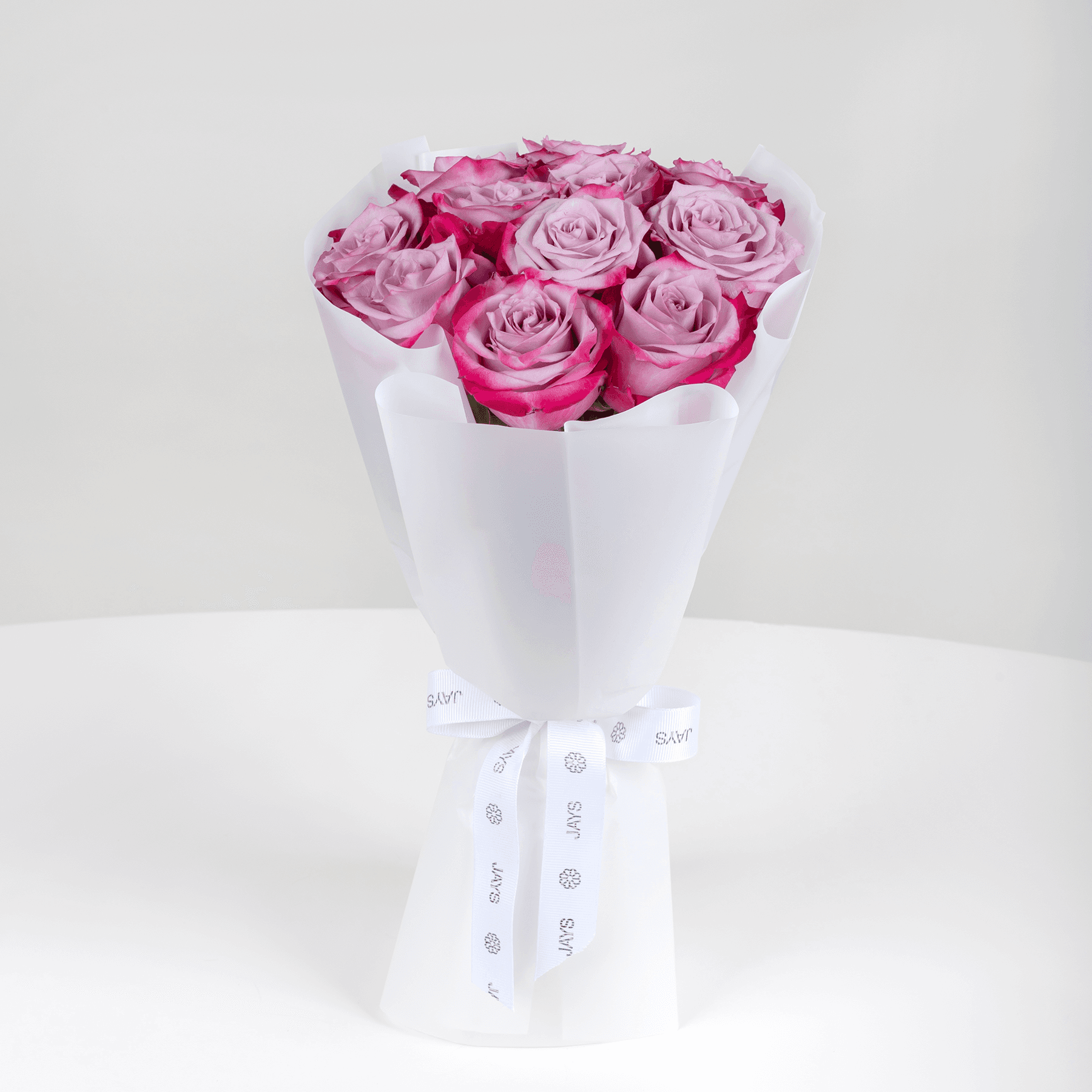 10 Purple Roses Bouquet