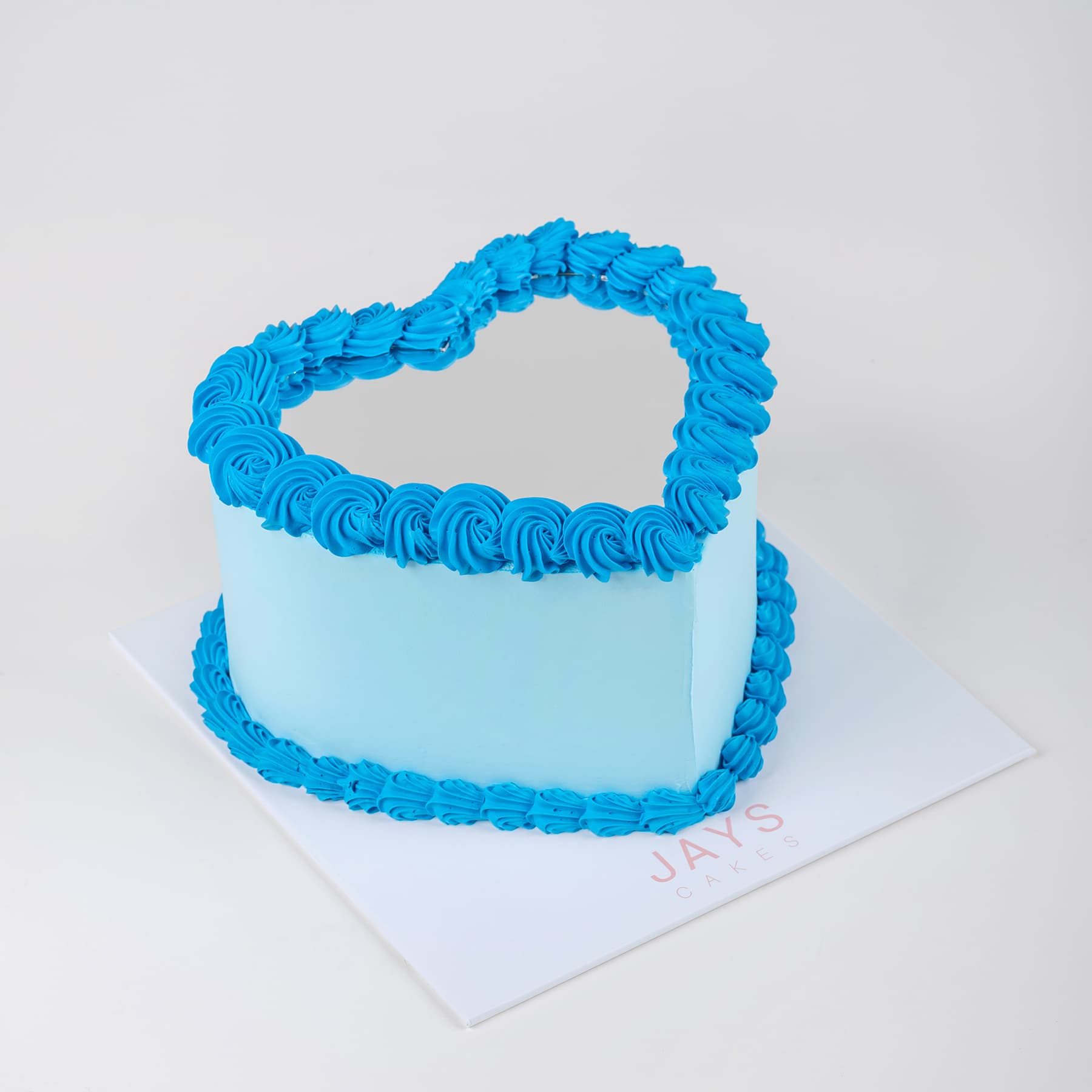 Mirror Cake - Blue Heart