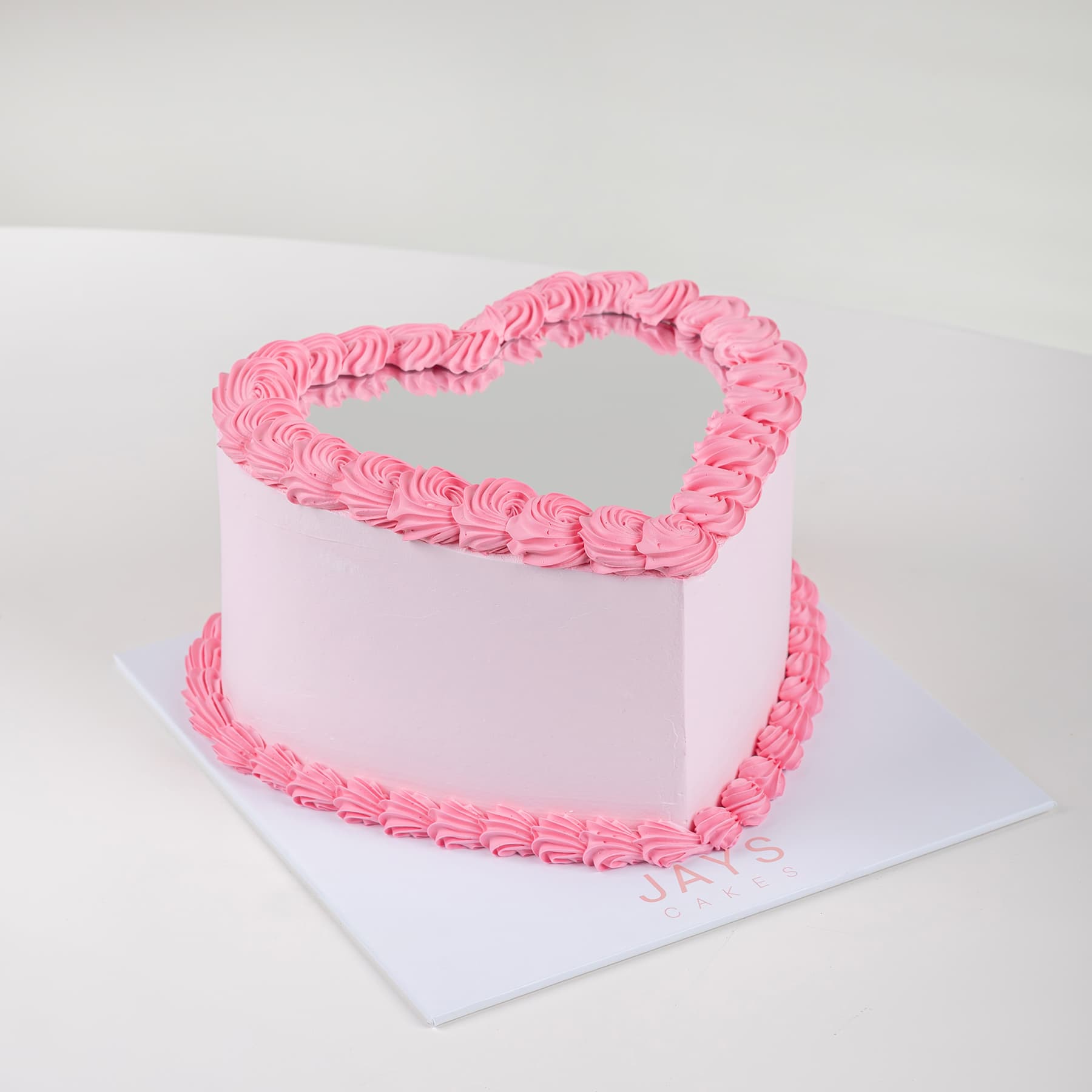 Mirror Cake - Pink Heart