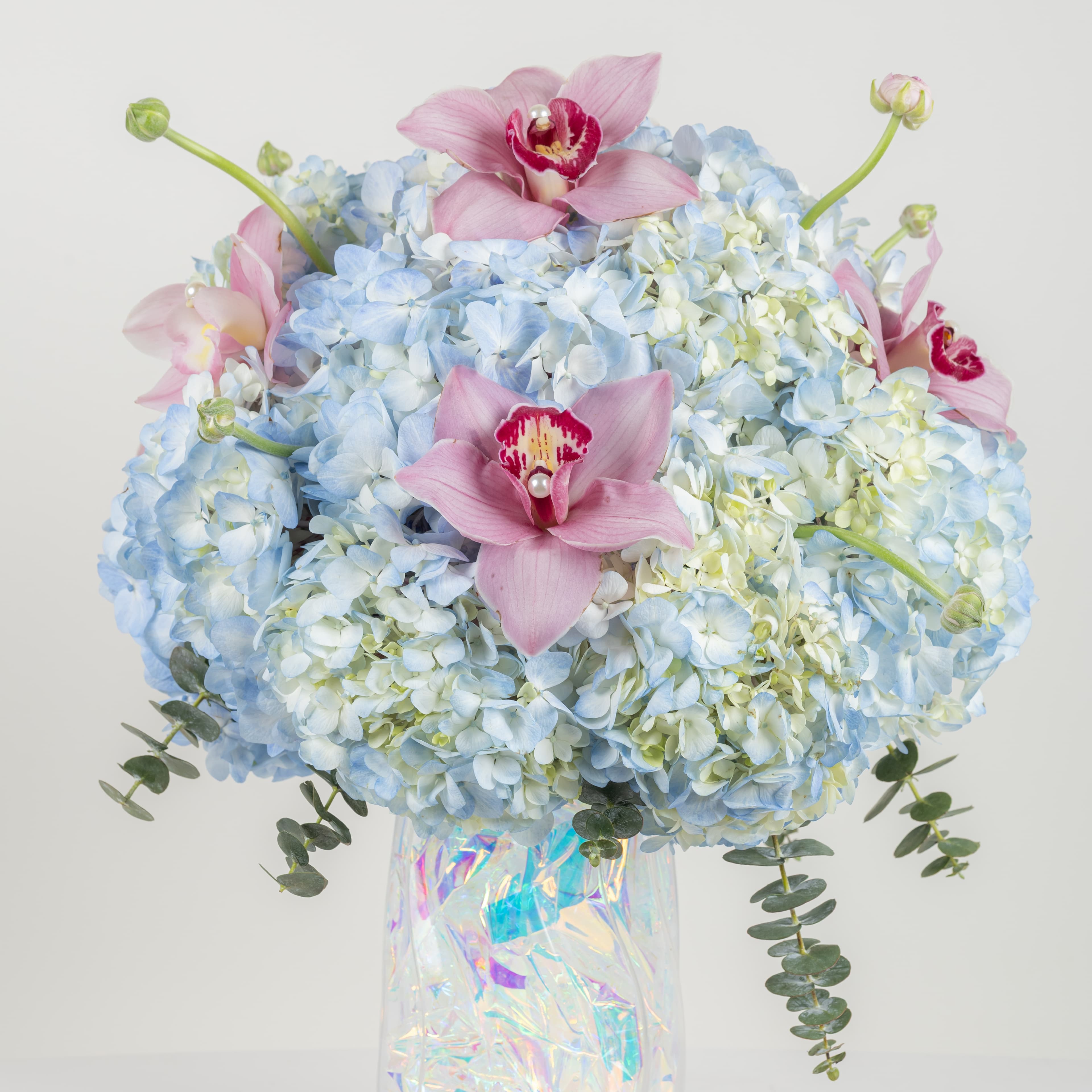 عيد الأم – مزهرية اللؤلؤة الزرقاء