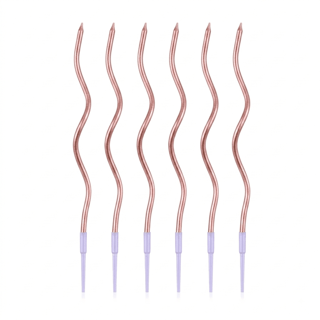 Pink Spiral Candles